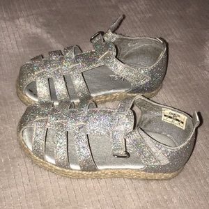 Oshkosh Silver Sparkle Sandals